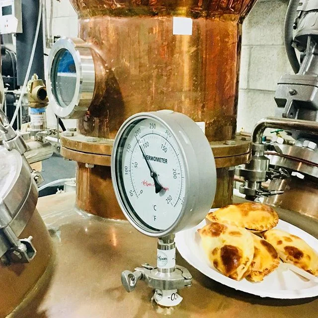 Little known fact. You can defrost and warm frozen empanadas while doing a batch of Sea Gin.