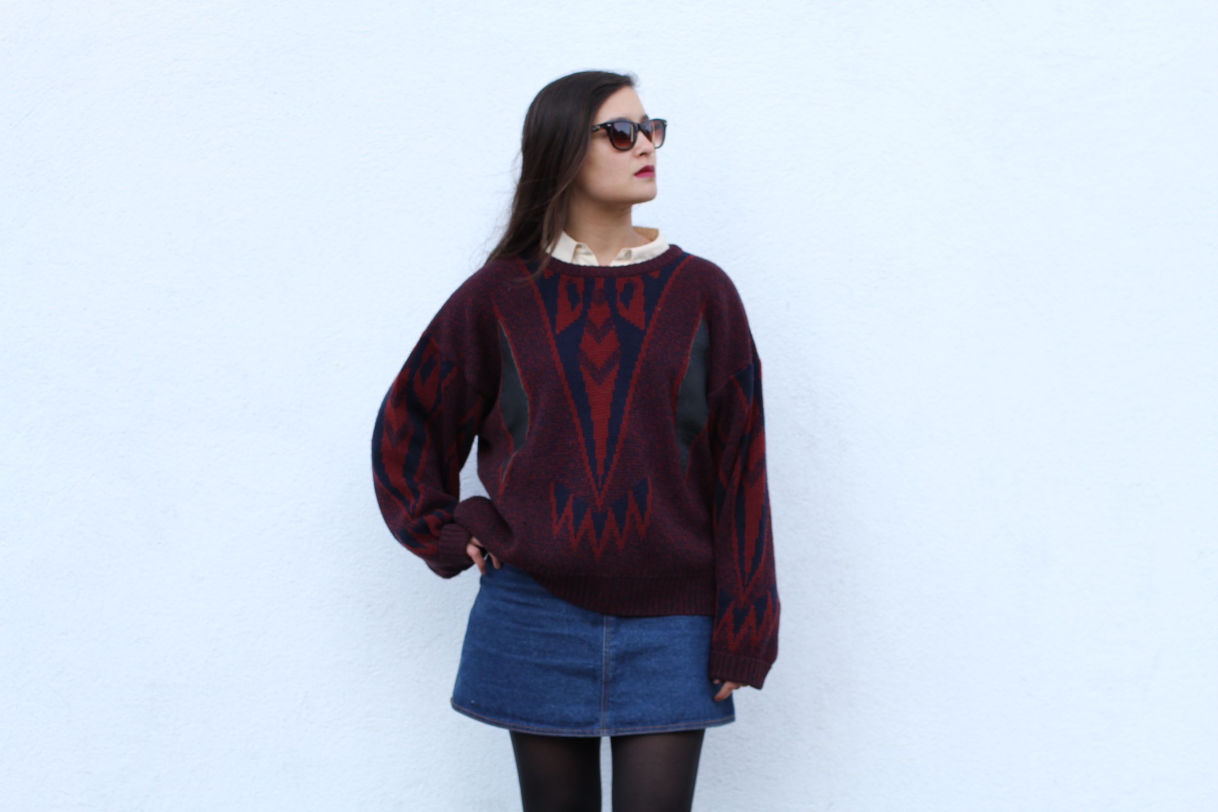 A funky and cozy sweater I scored at the Fall Style Swap! Come find some gems this weekend :)