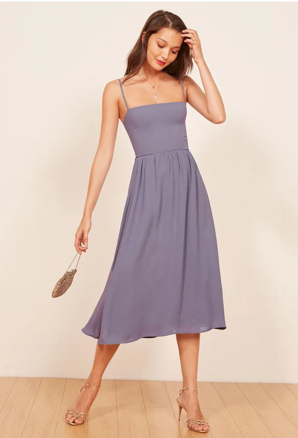 Reformation Rosehip Dress in Orchid - $248