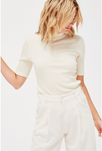 Lacausa Rib Mock Neck - $77