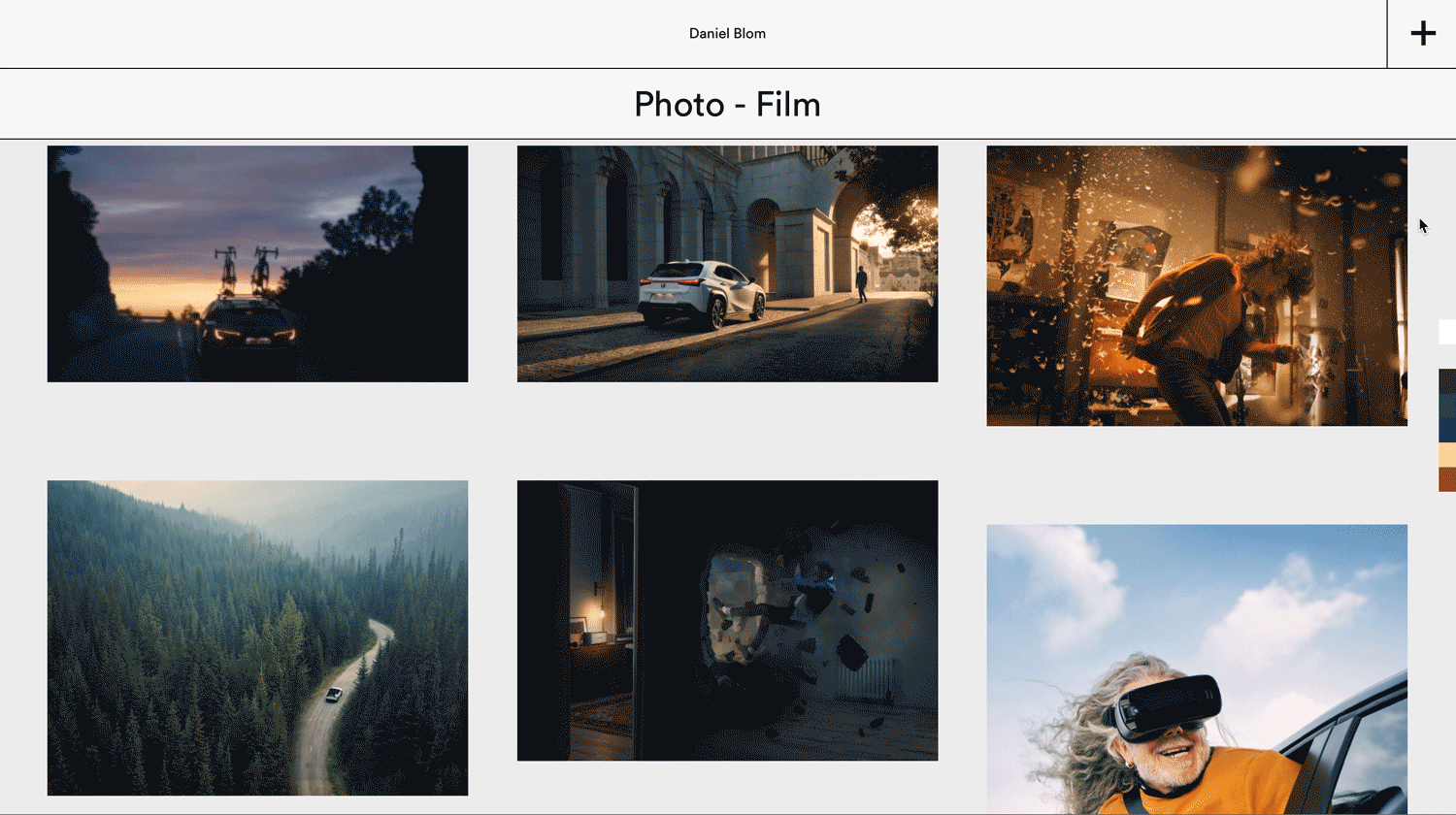 DANIEL BLOM#Identity, Web Design