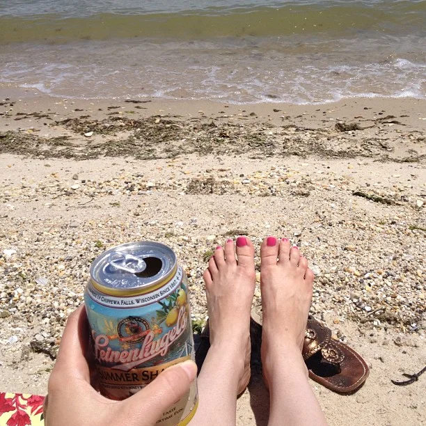 At the beach