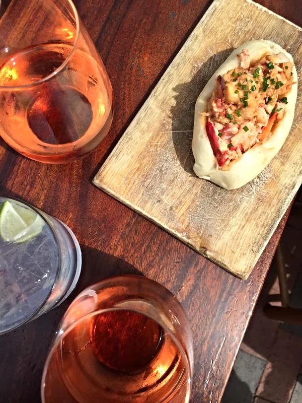 Rosé and Lobster Rolls at Eventide.jpg