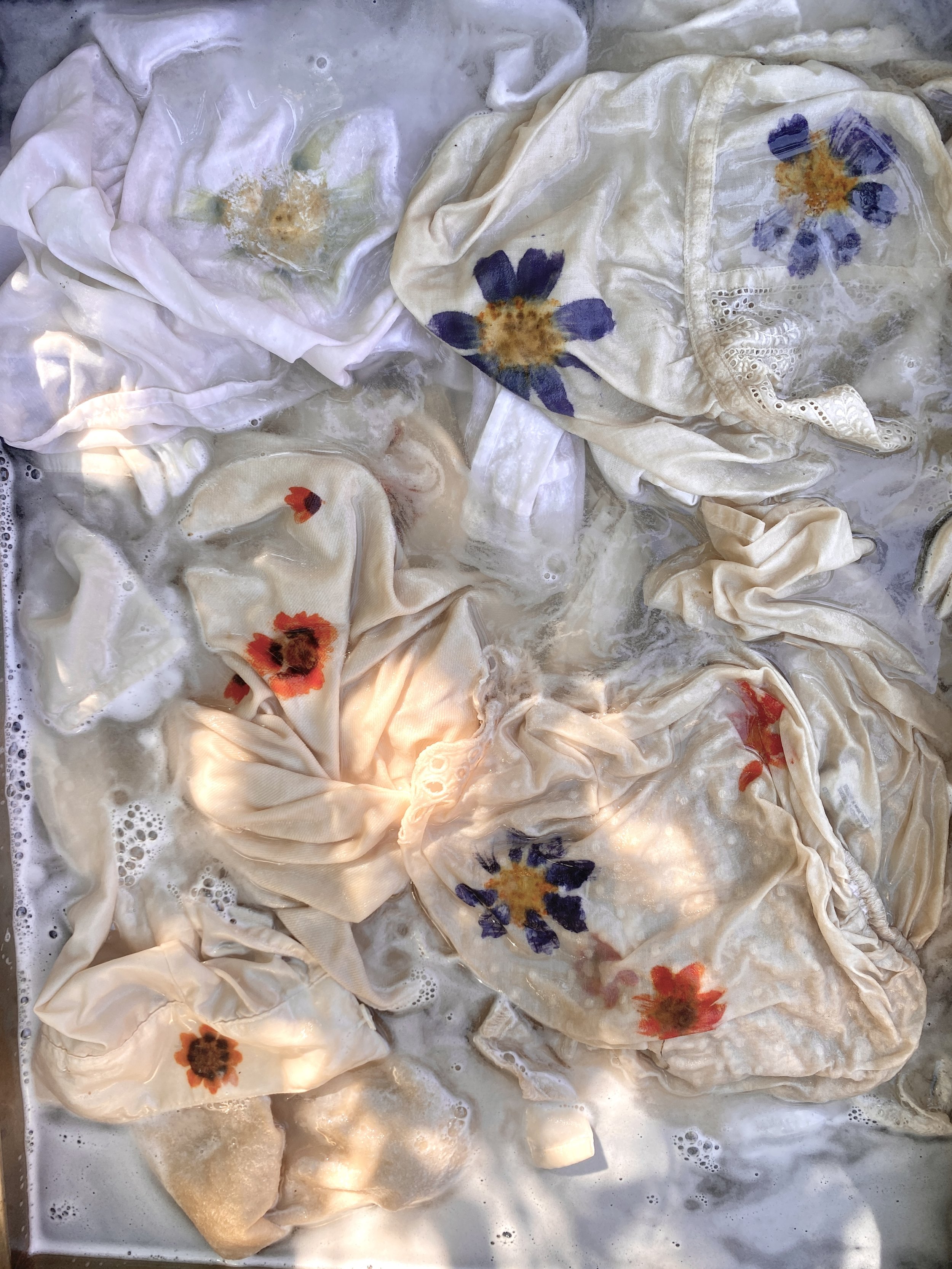 Floral Prints Community Dye Bath