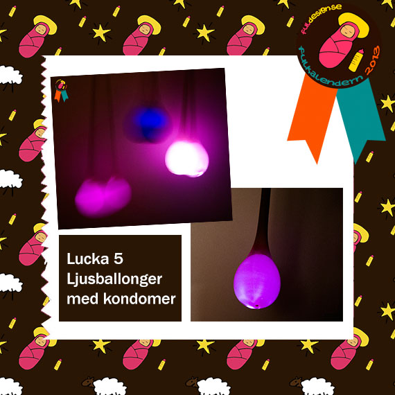 Lucka 5 Ljusballonger med kondomer