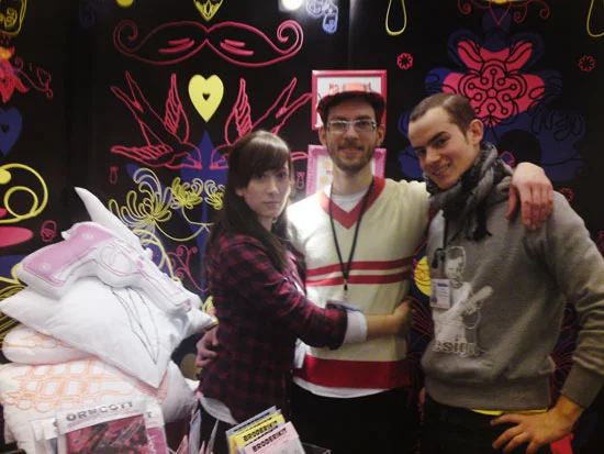 Tre av fyra fula: Moa Åström, Roland Larsson och David K Frimark.