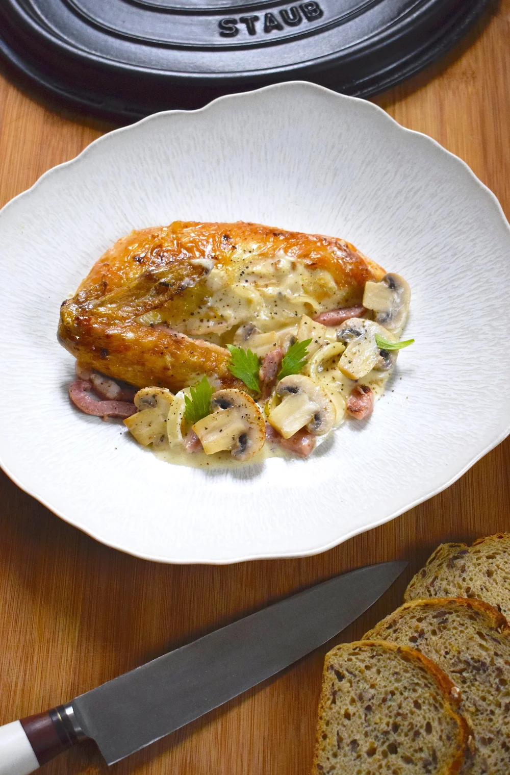 Quel Légume Avec Poulet De Bresse à La Crème Poulet de Bresse à la crème #SIRHA — cyrilrouquet.com