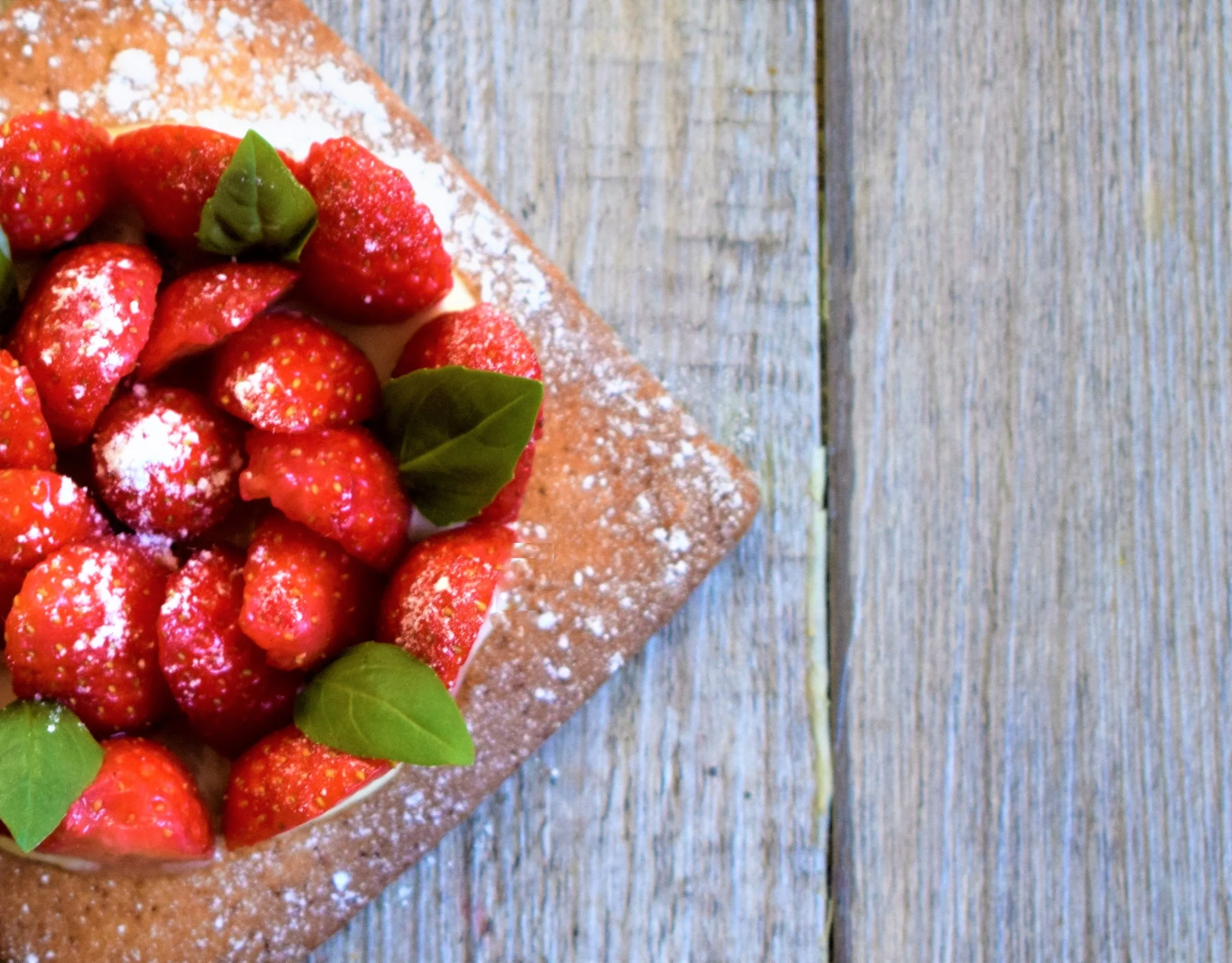 Exquise Tarte aux Fraises Citron Basilic