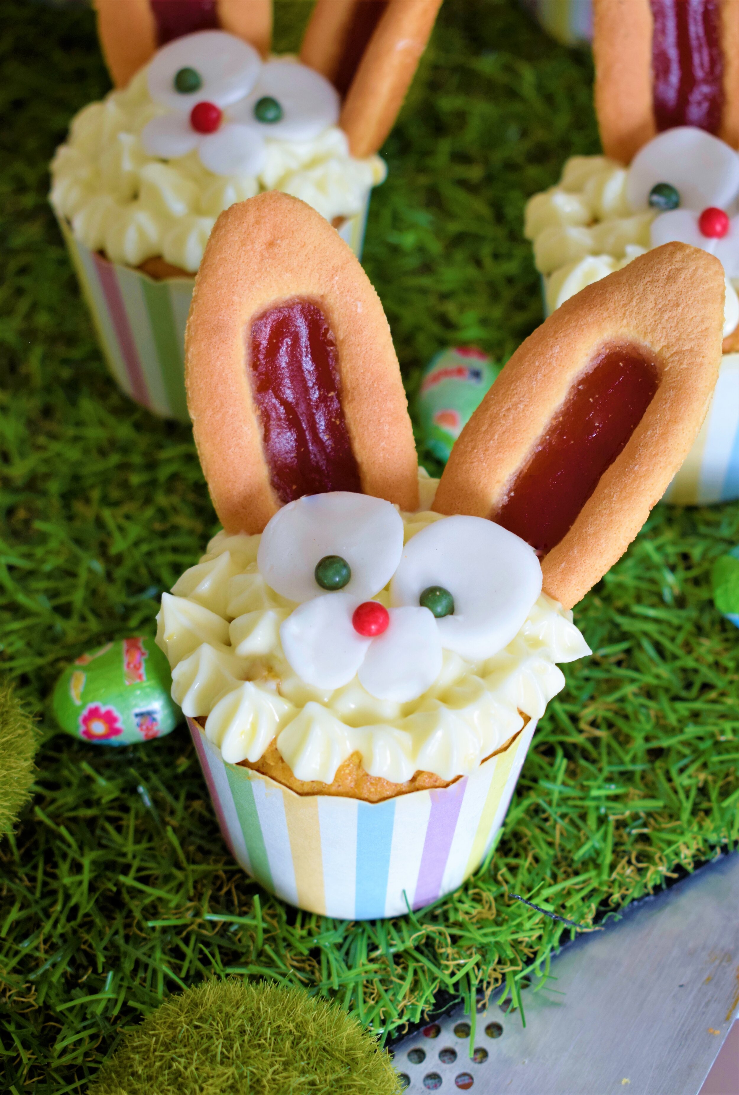 Lapins de Pâques en Carrot Cake #cupcakes —