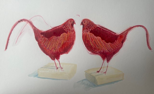 Bookends Red Pheasants.jpeg