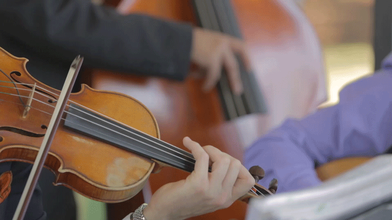 Imagine walking down the aisle with this string quartet