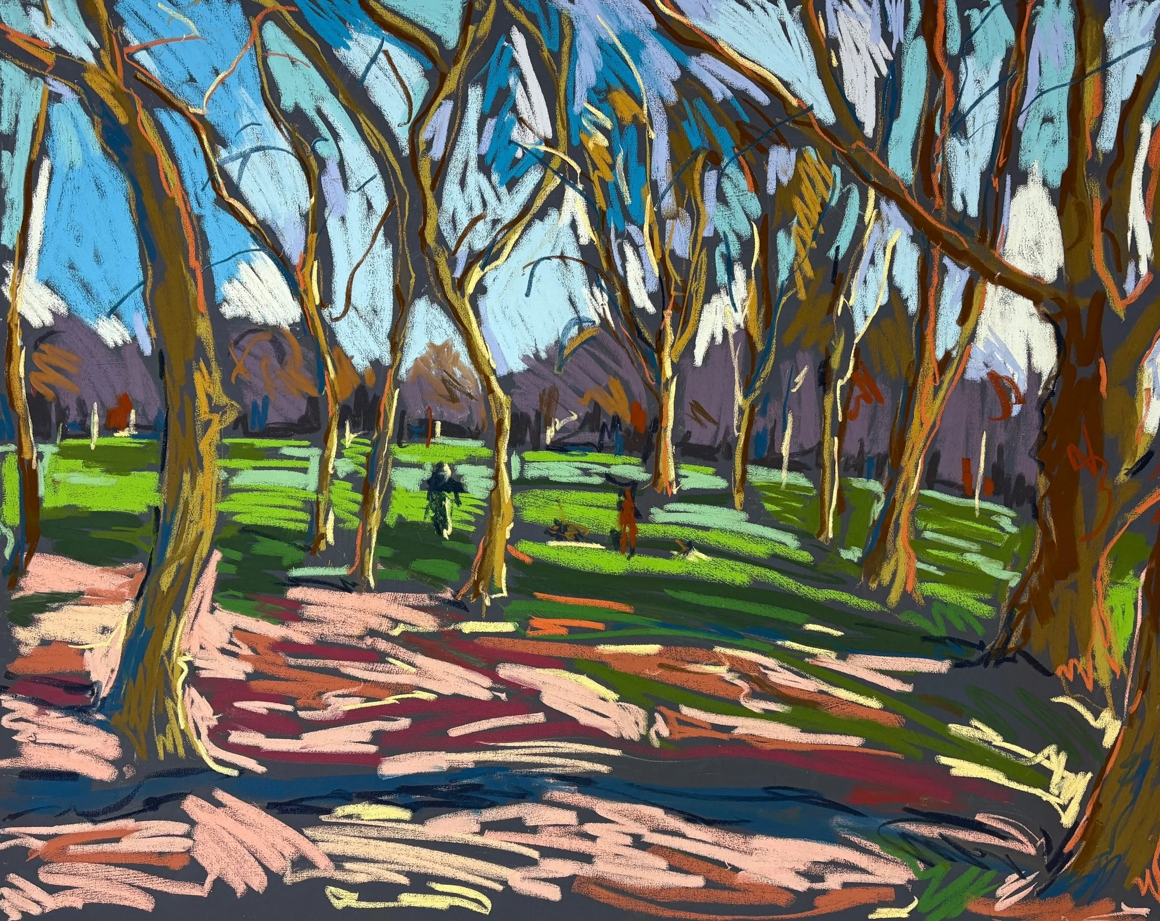 Early morning, pastel on canvas, 80x100cm, £1200