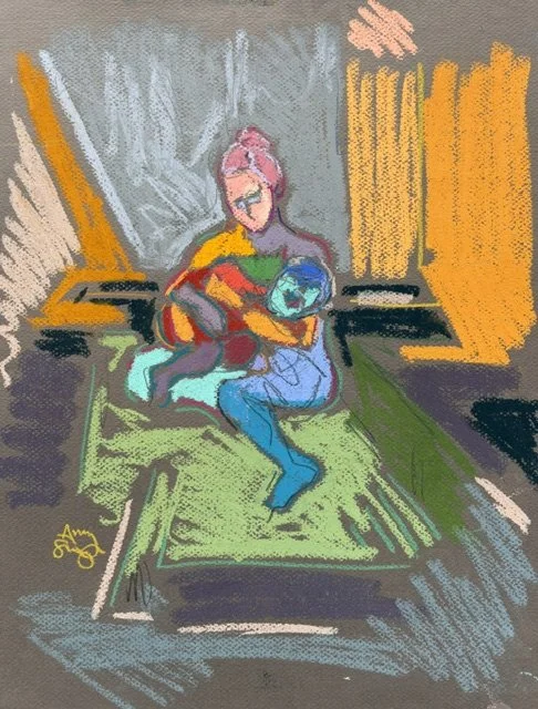 Beloved, pastel and pencil on paper, 40x30cm, £310 unframed