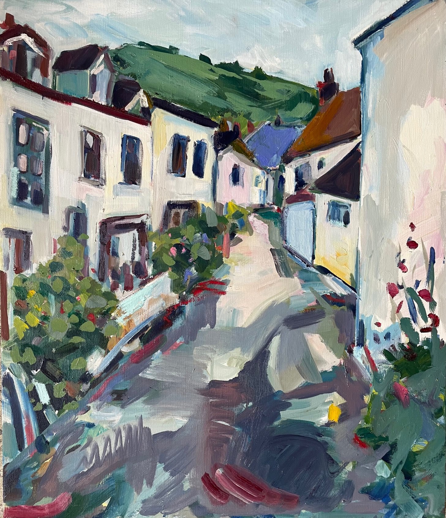 Dolphin street, oil on canvas, 60x70cm