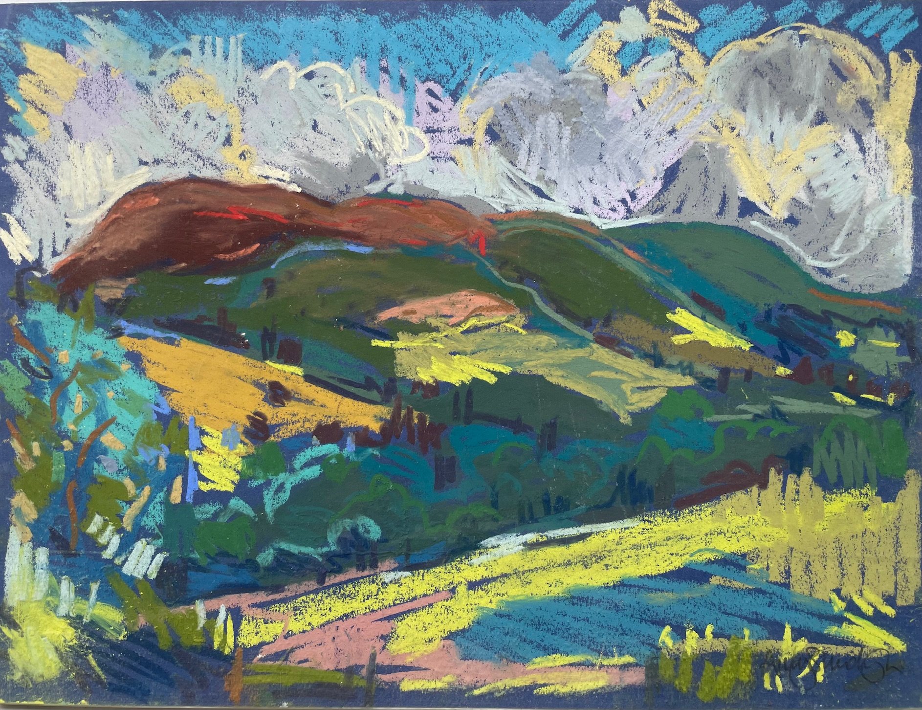 The Morning Hills Behind You, 30x40cm.jpg