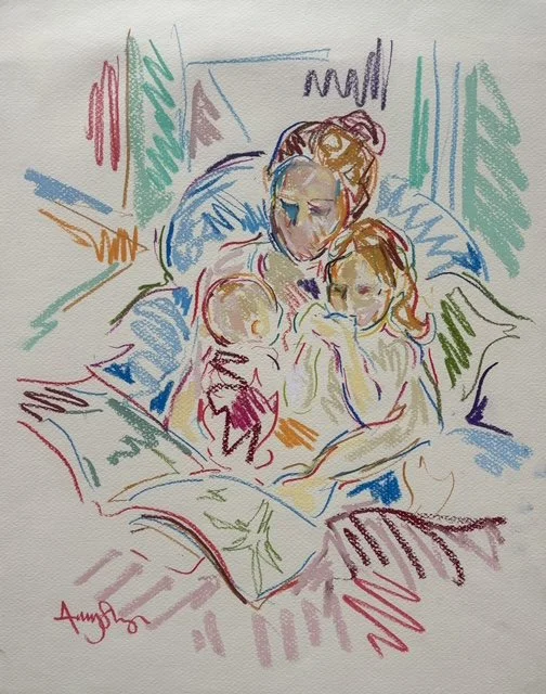 Enclosed in secret worlds, pastel on paper, 40x30cm, £330 unframed