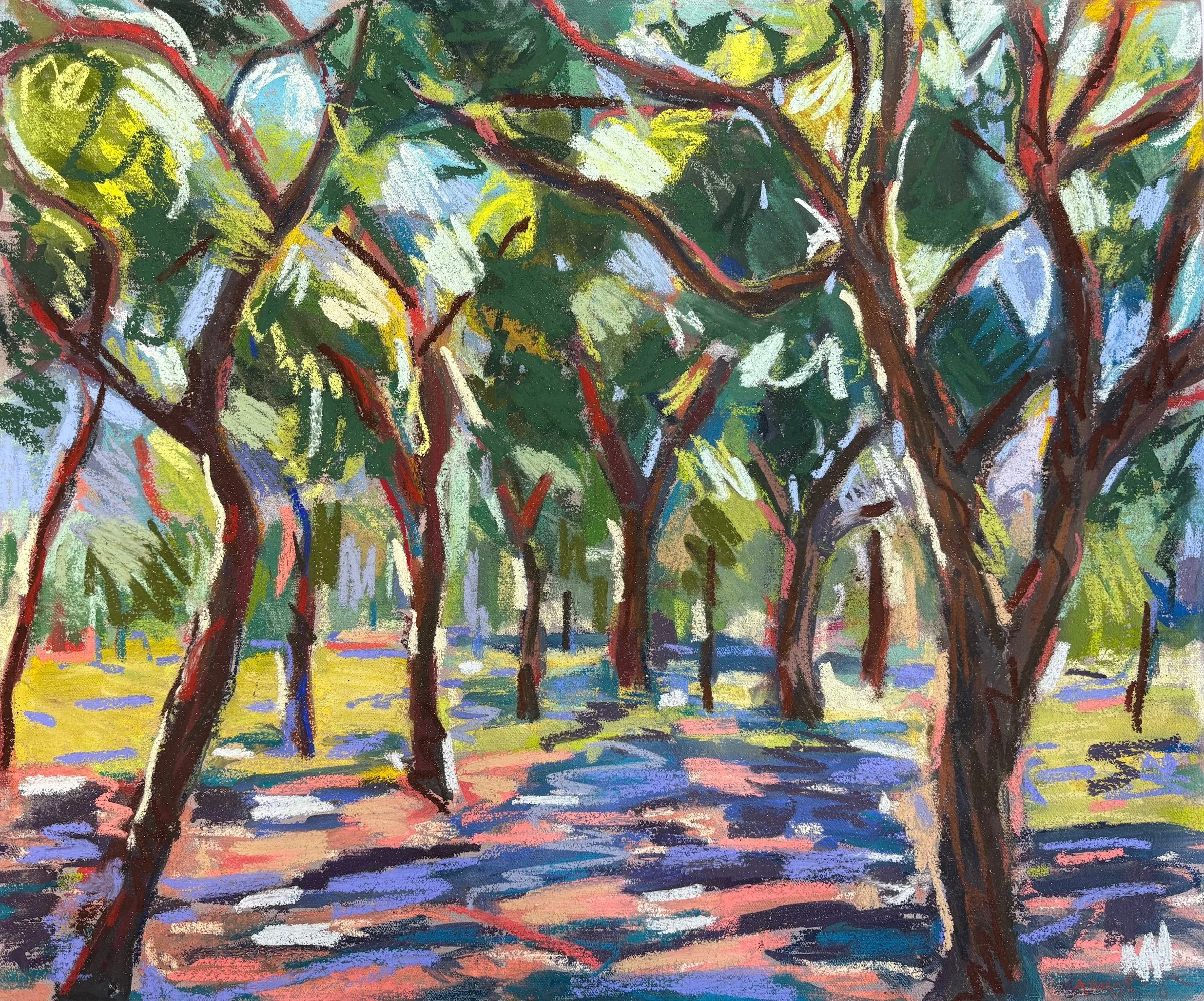 Summer Shade, soft pastel on canvas, 50x60cm, £750