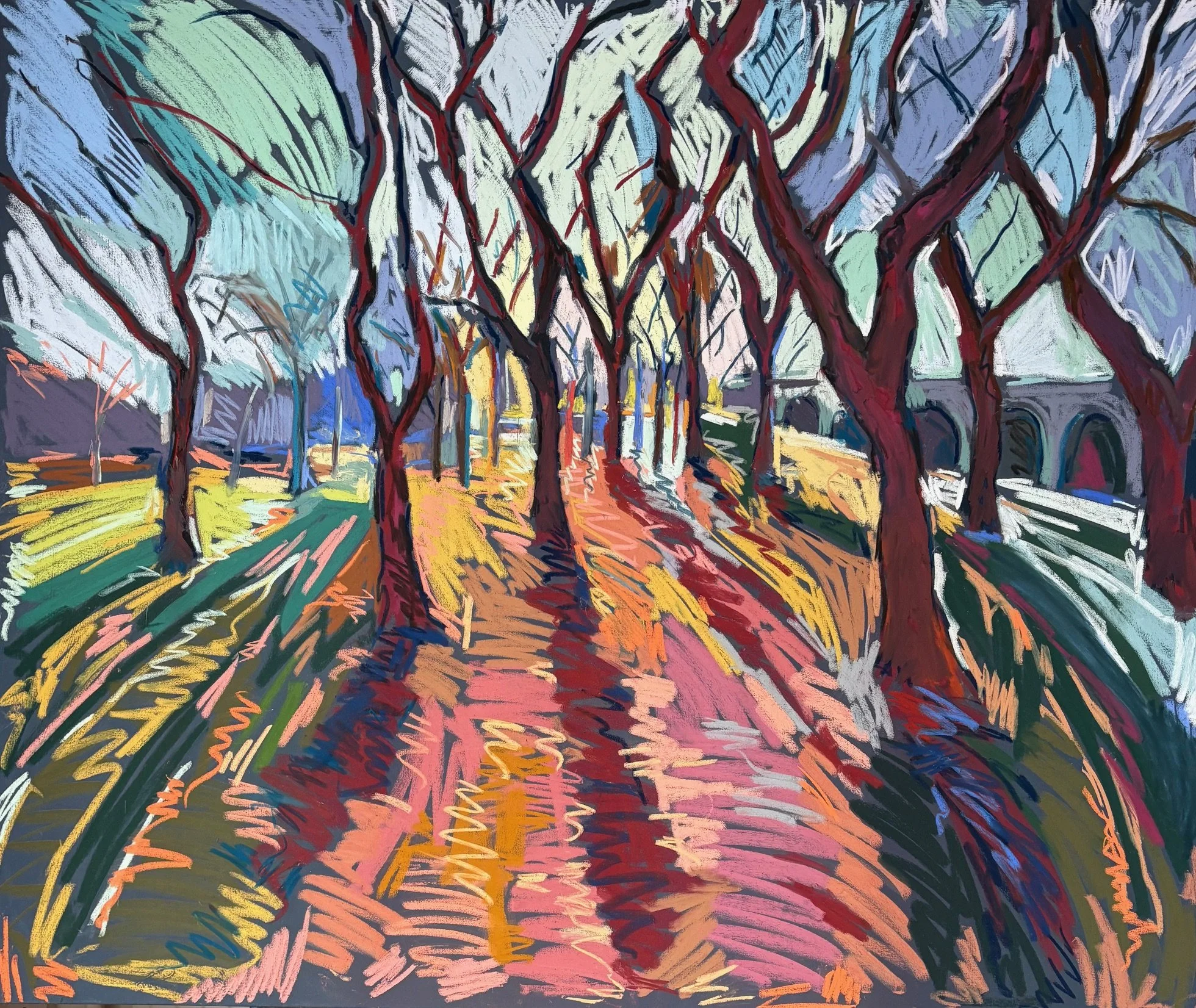 Everything Vibrates, 120x100cm, pastel on canvas, £1695