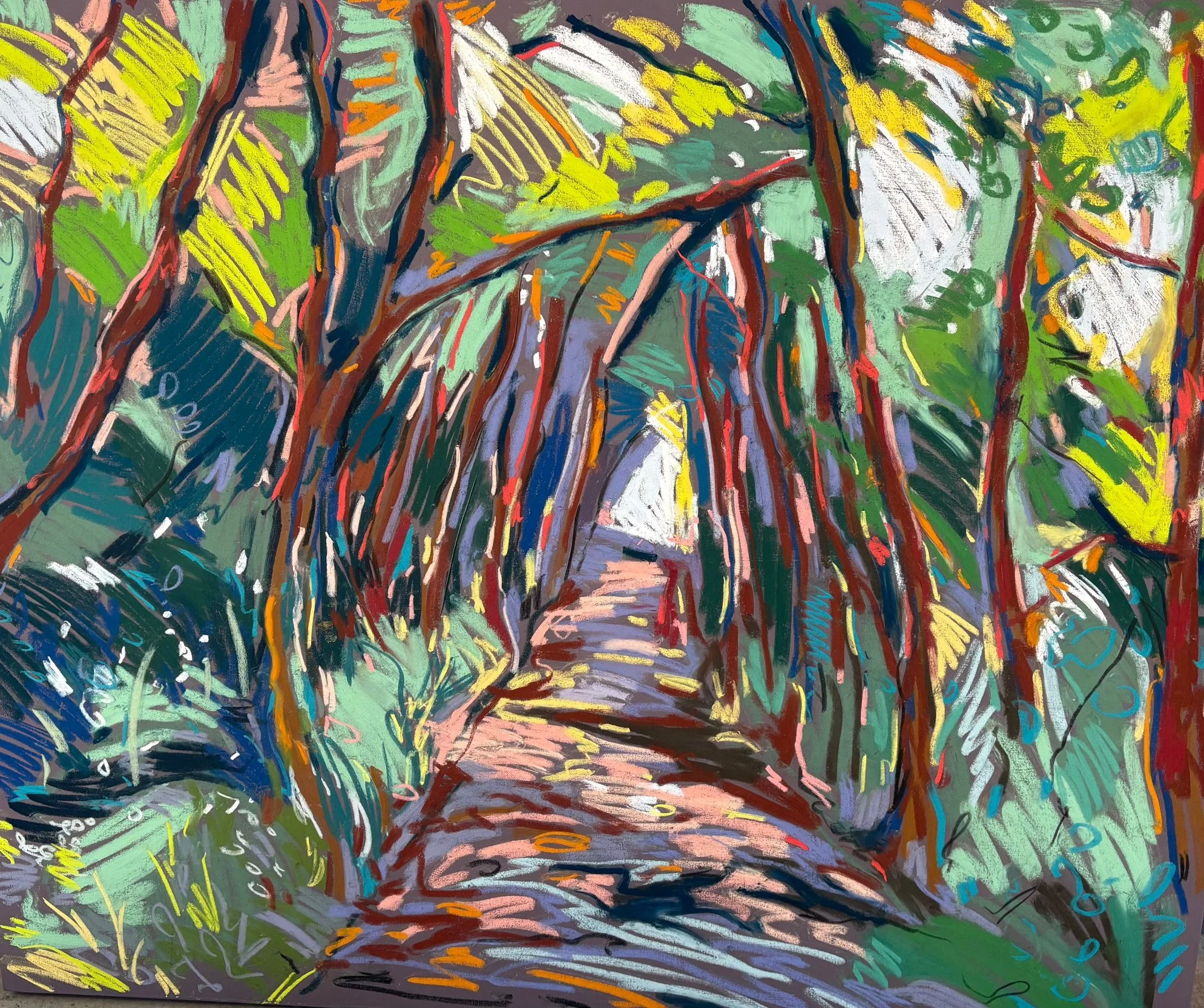 Holding Ground, 100x120cm, pastel on canvas, £1695 unframed (+£730 framed)