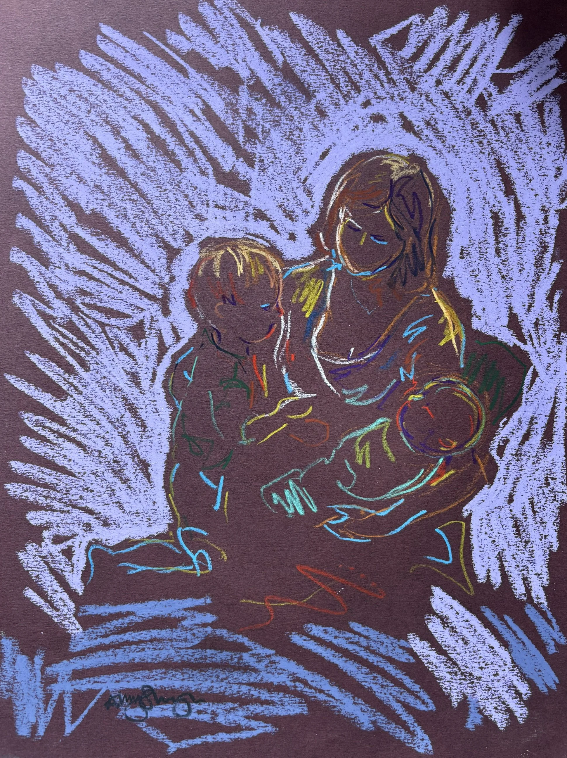 The vibration of love, pastel on paper, 40x30cm, £335, unframed 