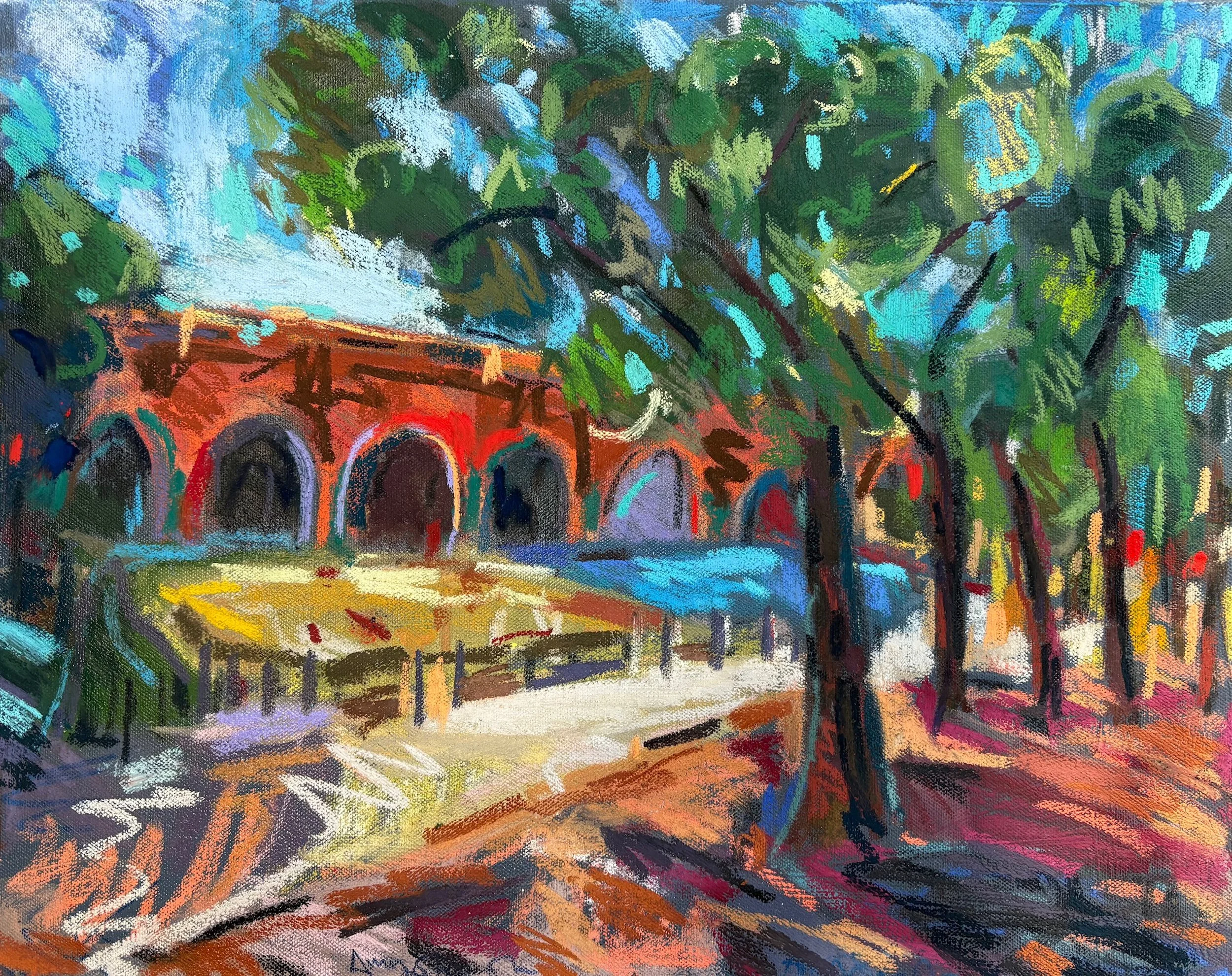 Energy in the air, pastel on canvas, 40x50cm, £550