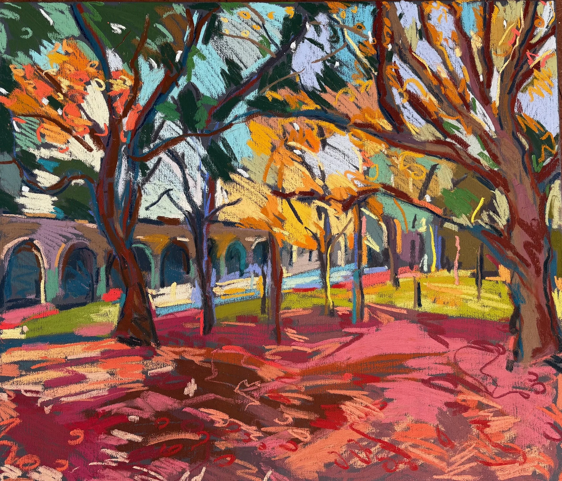 Colour underfoot, pastel on canvas, 60x70cm, £850 unframed