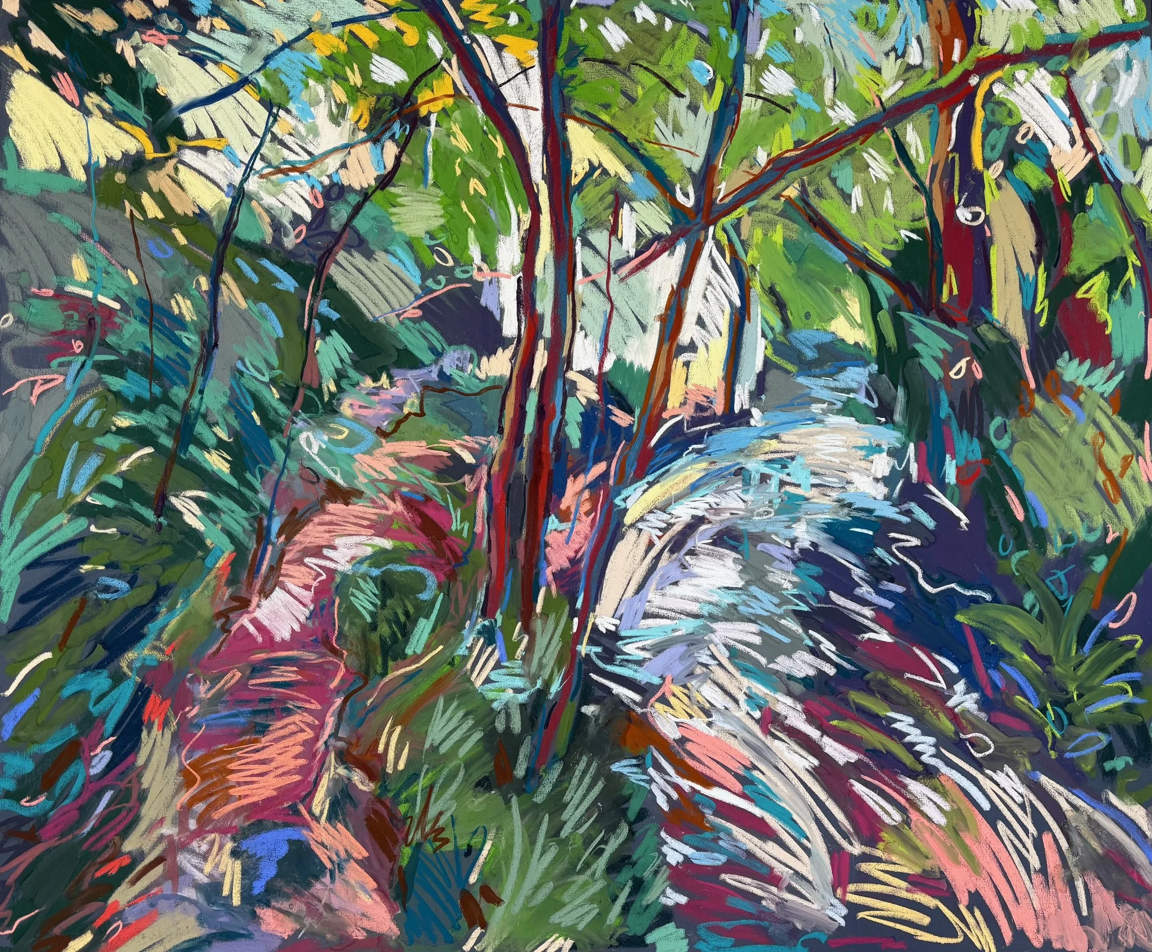 The life cycle of rain, pastel on canvas, 100x120cm, £1695