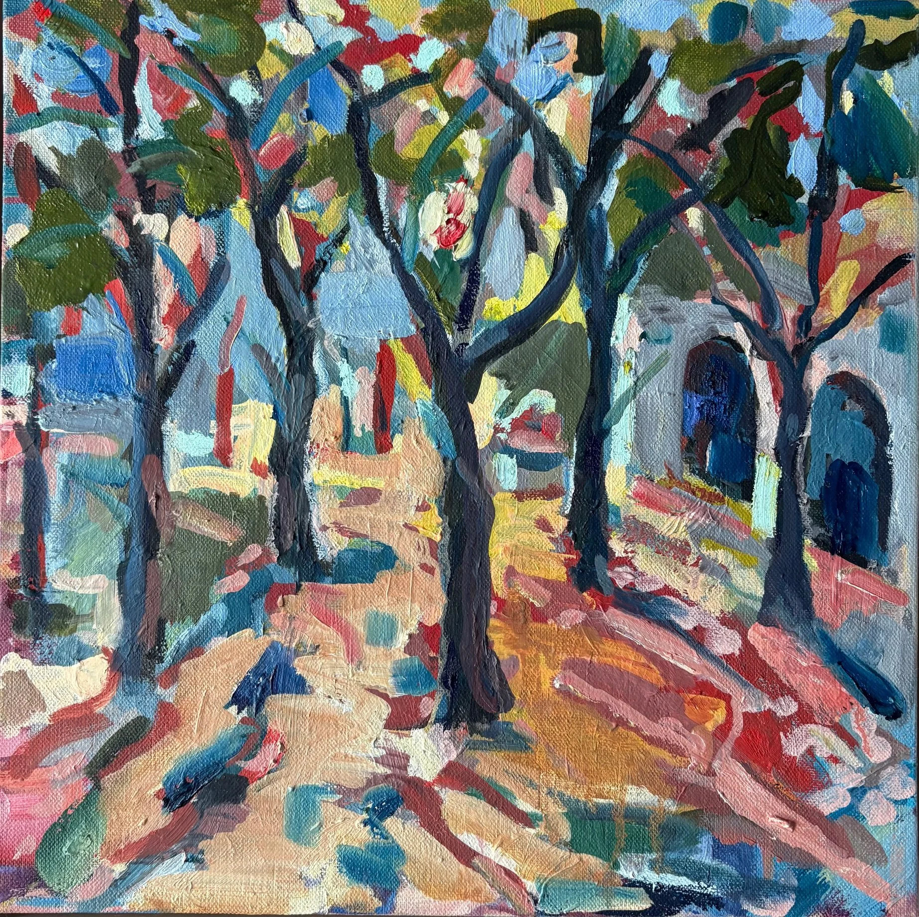 Autumn arches, 30x30cm, £520 framed