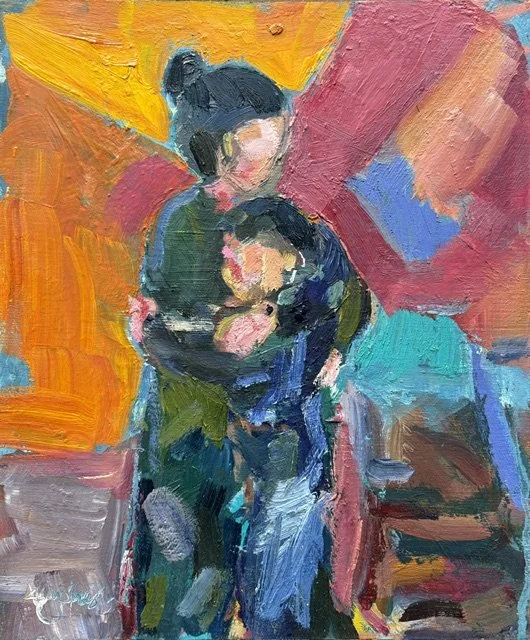 Before you know it they are grown, 30x20cm, oil on board, £420