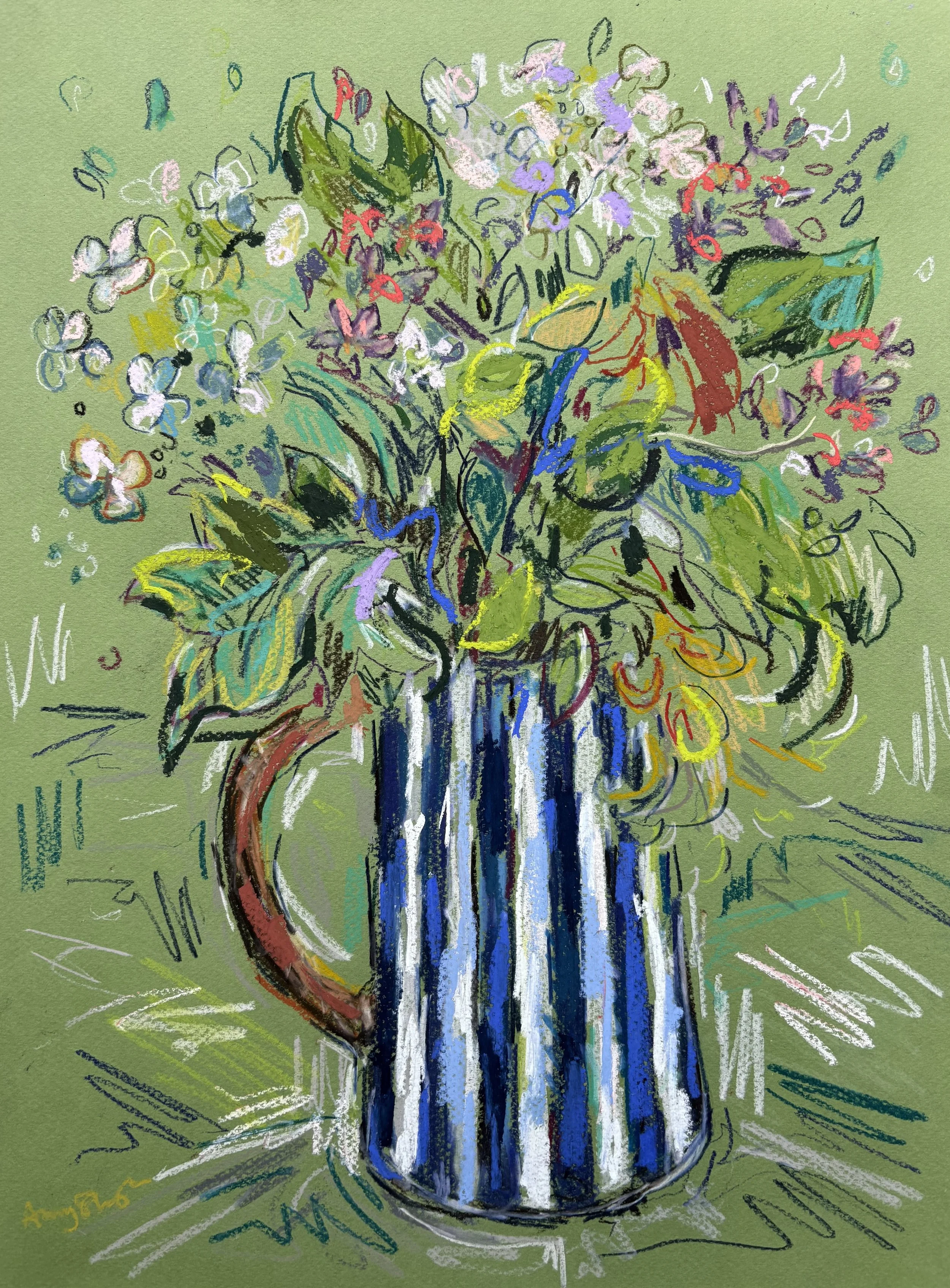 Garden flowers on green.jpg