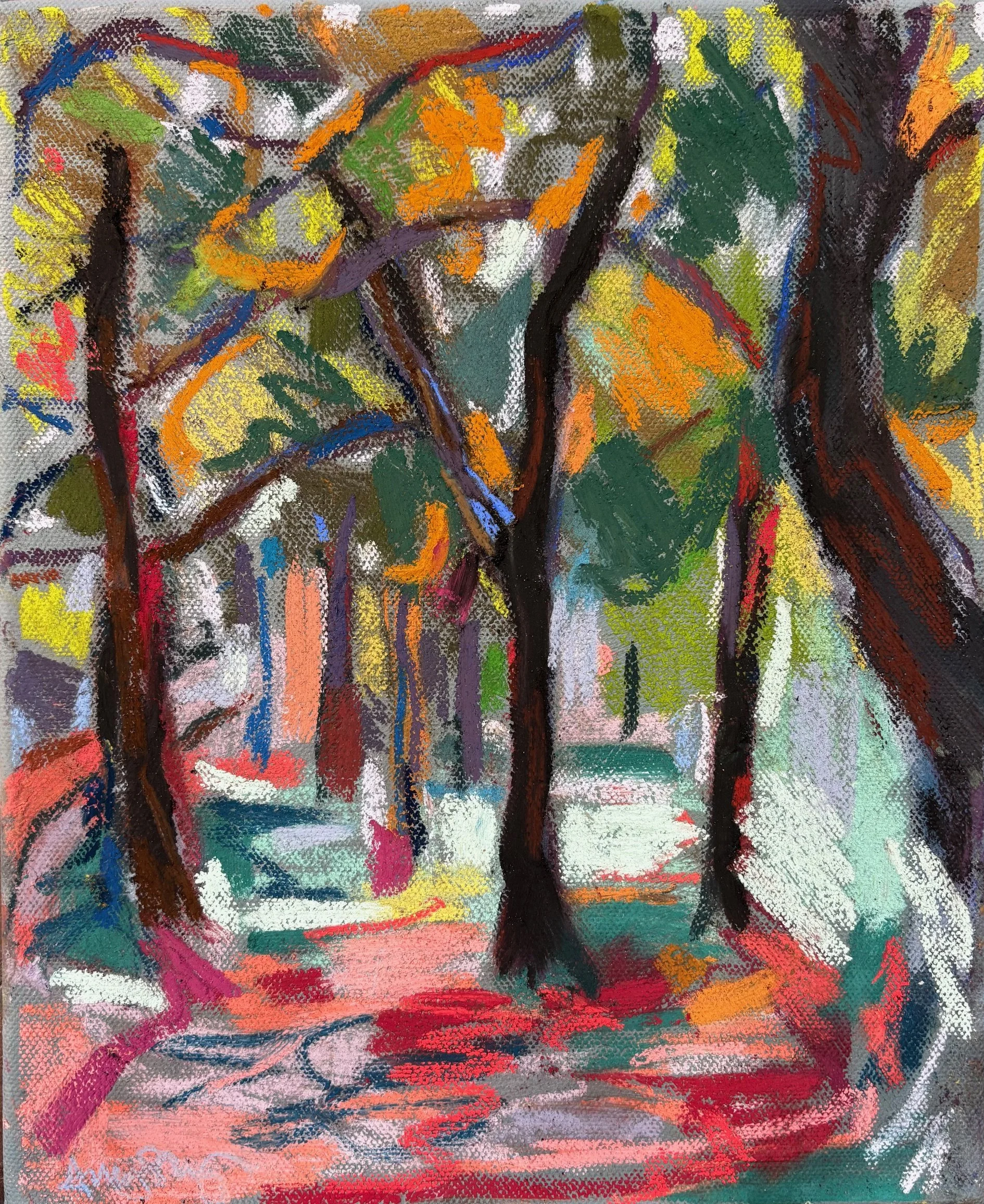 Just out of sight, pastel on canvas, 30x20cm, £320 SOLD