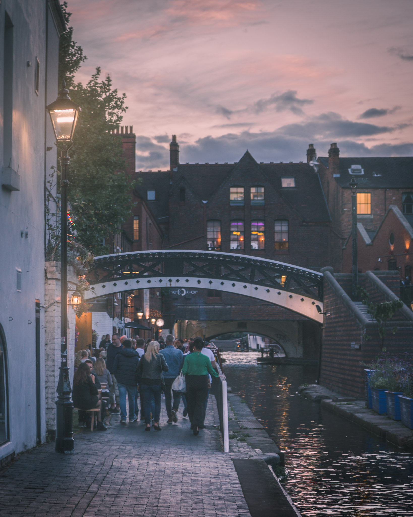 Summer evenings at Gas Street Basin