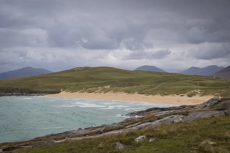 A beautiful beach on the Outer Hebrides Hebridean Way route