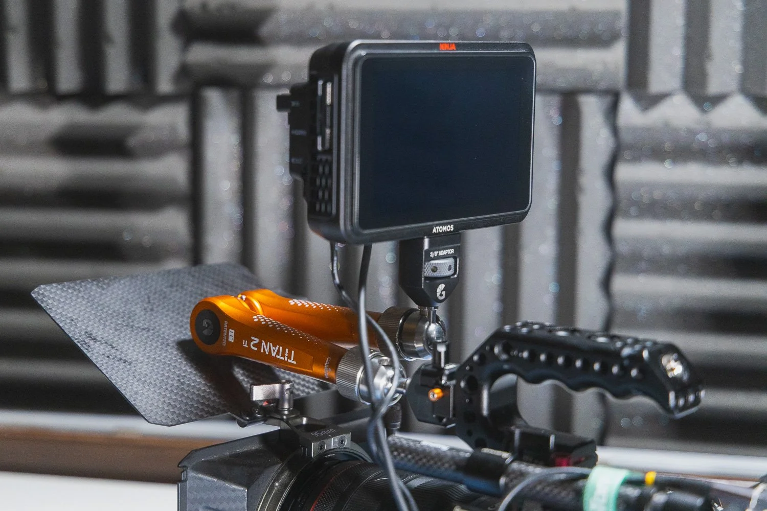 Bright Tangerine Titan Arm 2 Ti Monitor Mount