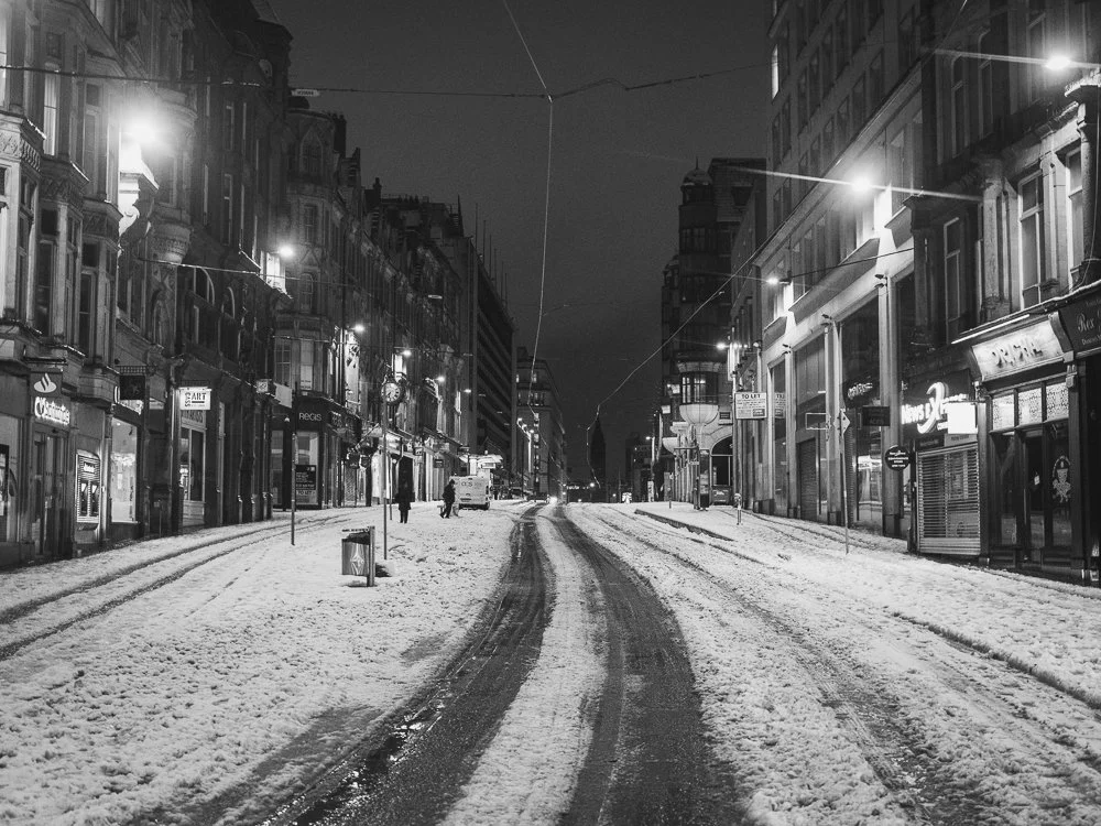 Birmingham Snow Photography - Storm Goretti Corporation Street