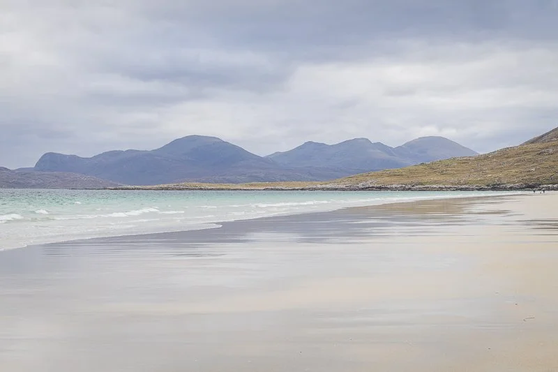 Luskentyre Beach on the Outer Hebrides Hebridean Way bike route