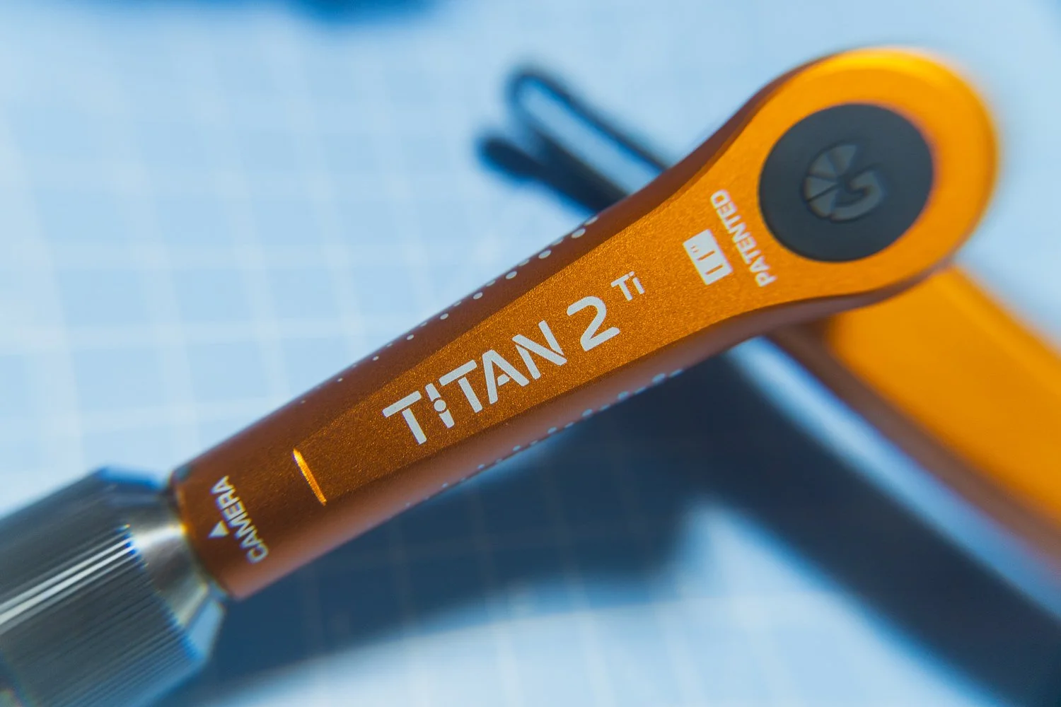 Bright Tangerine Titan Arm 2 Ti close up