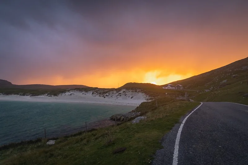 Sunset on the Hebridean Way
