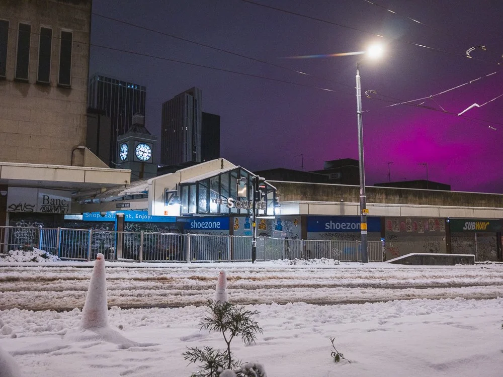 Birmingham Snow Photography - Storm Goretti old Oasis Market