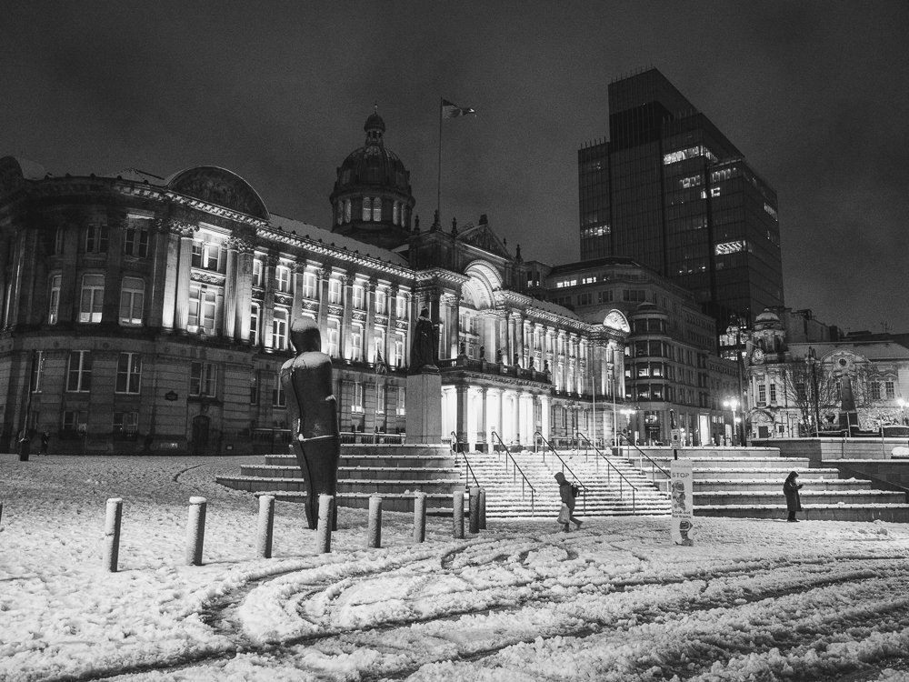 Birmingham Snow Photography - Storm Goretti Victoria Square