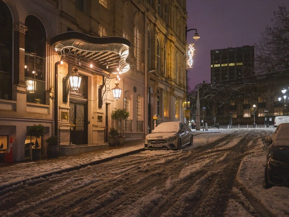 Birmingham Snow Photography - Storm Goretti Grand Hotel