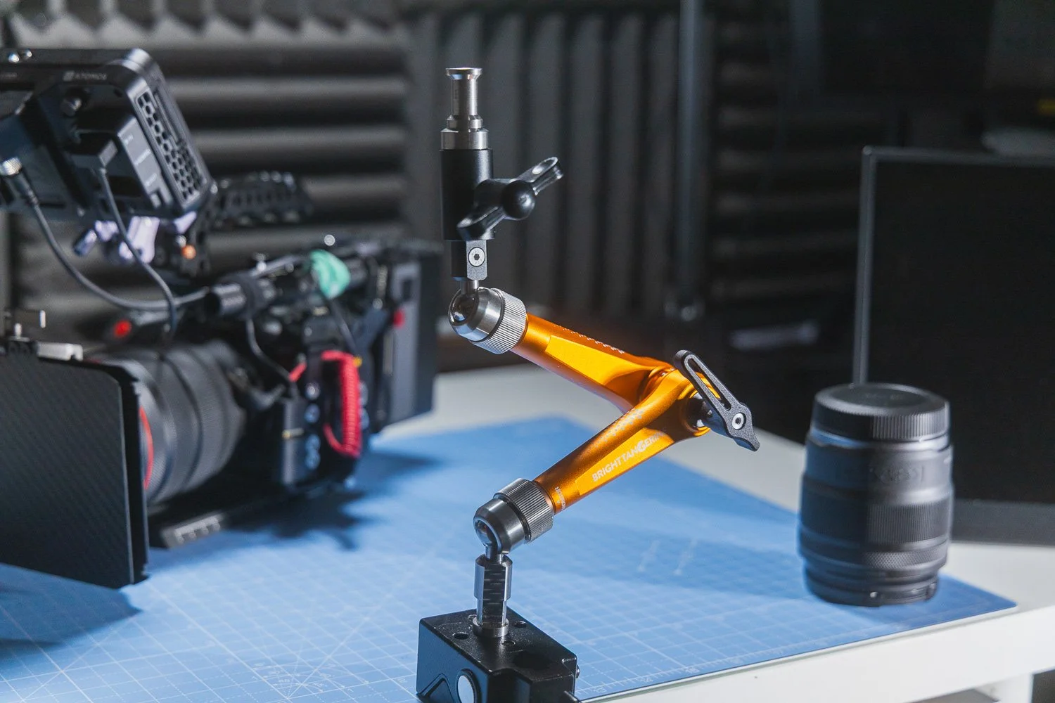 Bright Tangerine Titan Arm 2 Ti with baby pin adapter