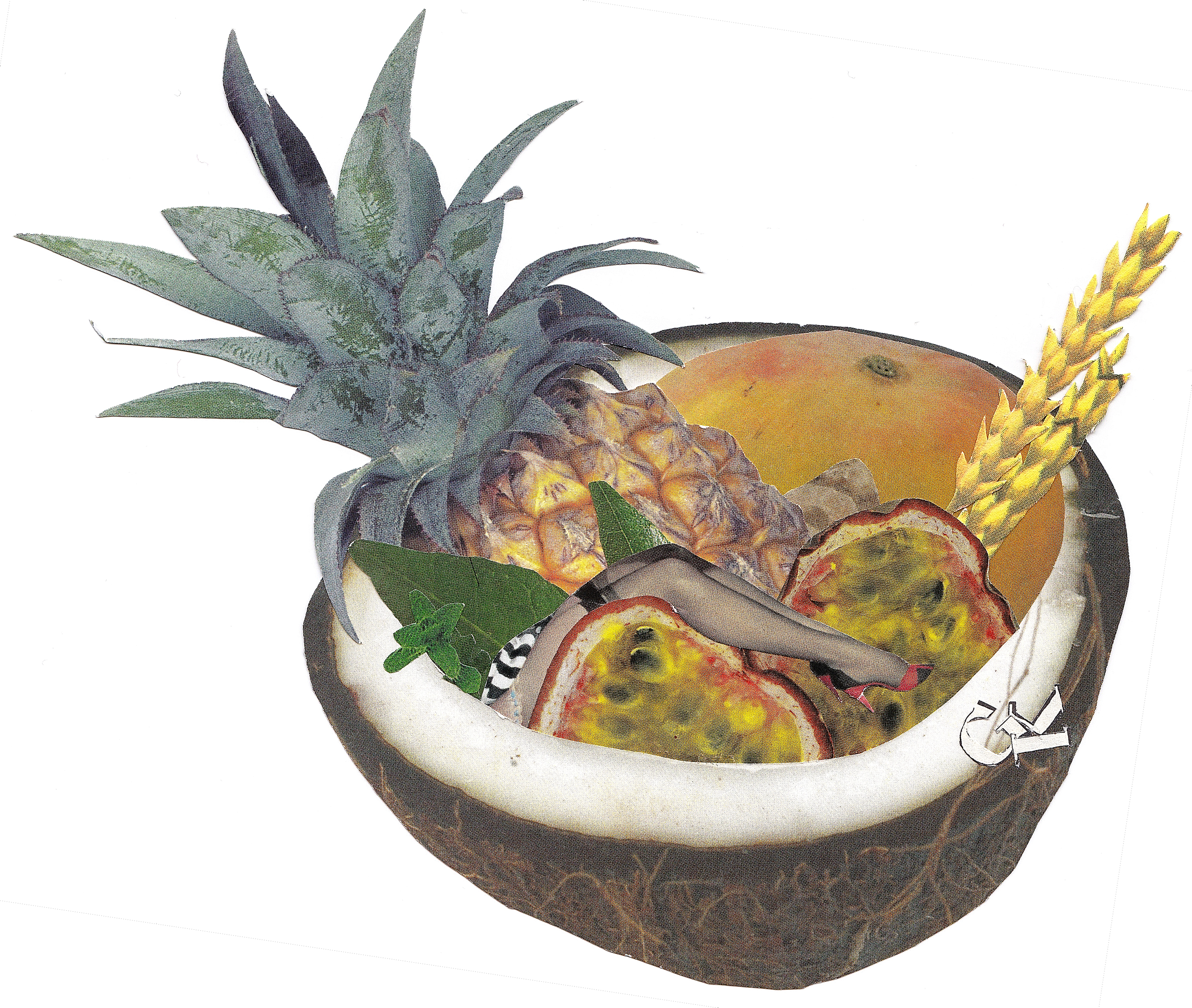 Thai Doughnut, Coconut Cloud and Thai Fruits