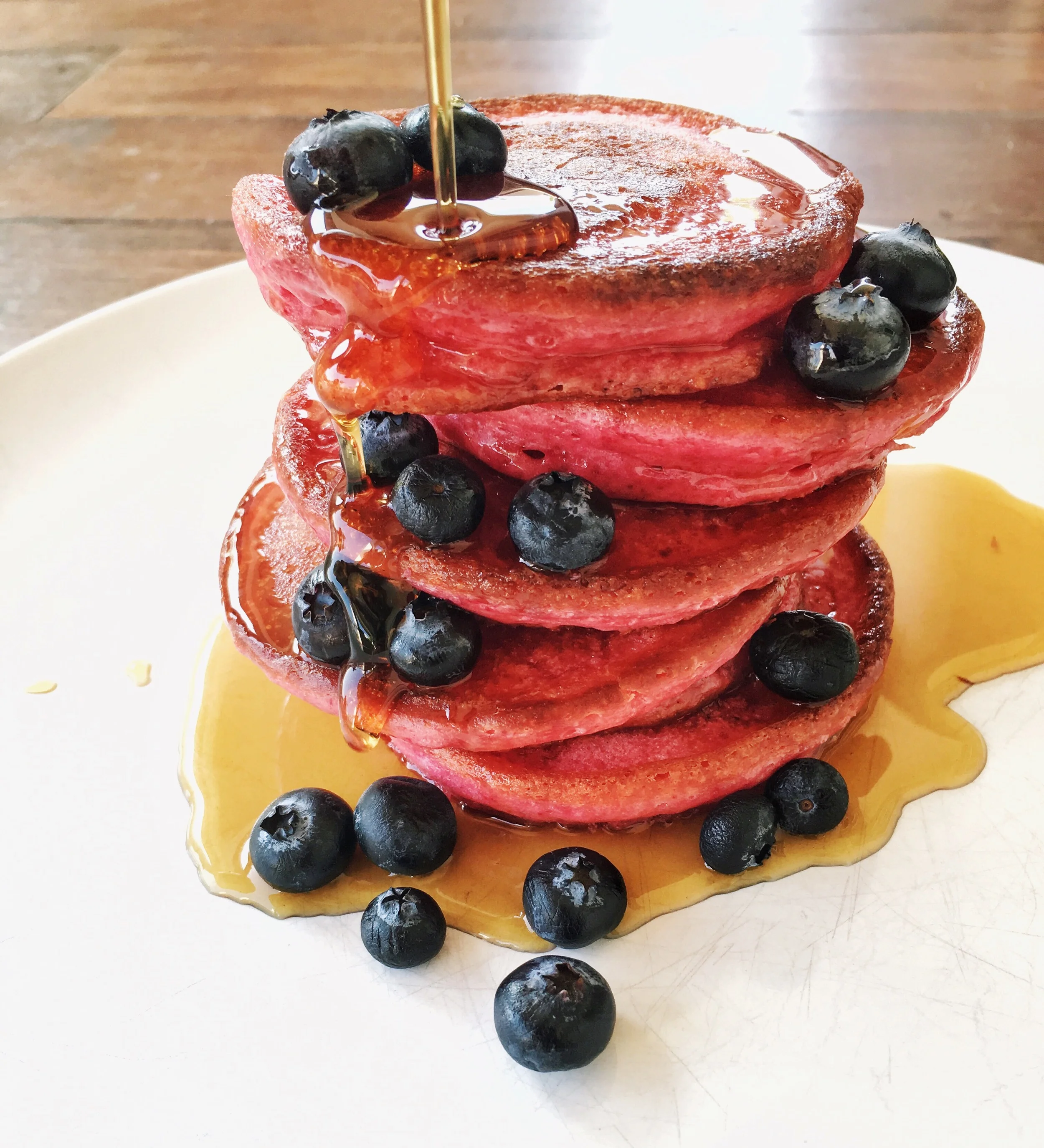 Beet and Kefir Pancakes