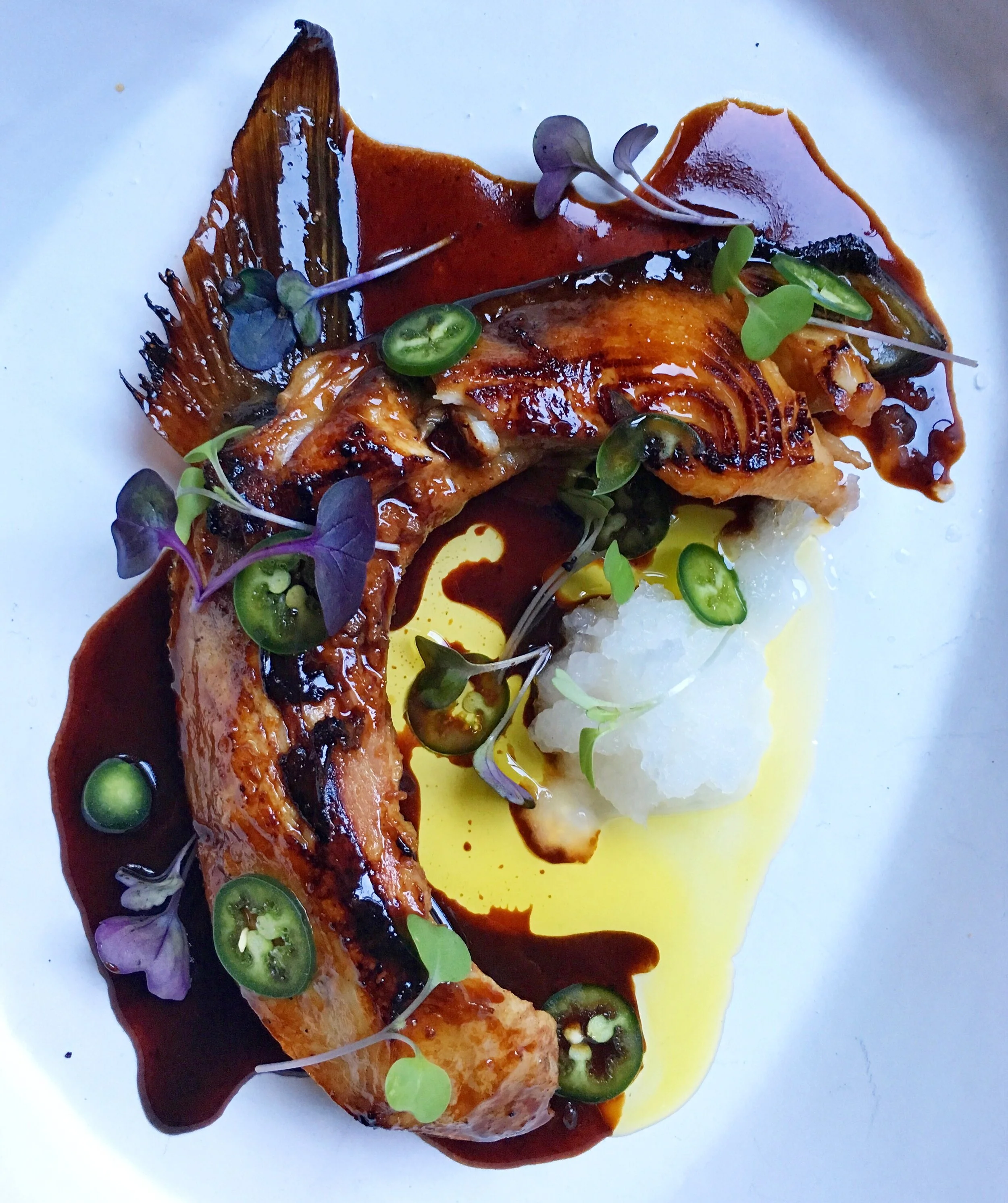 Glazed Hamachi Collar 