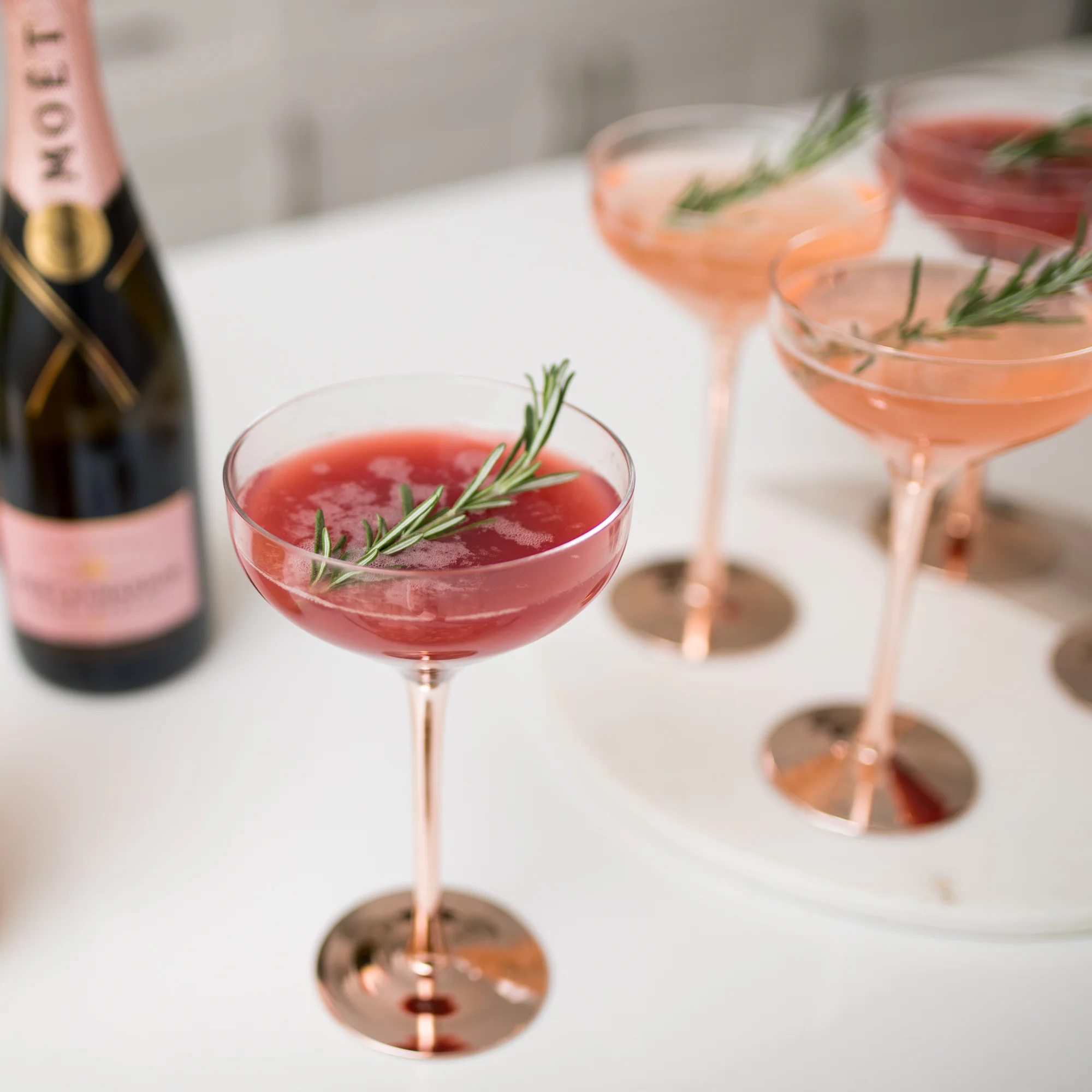 Rose gold glass from Linen Chest