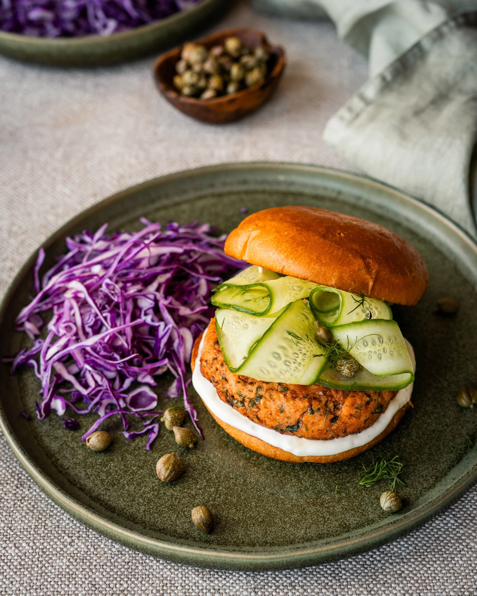 Asian Salmon Burger 