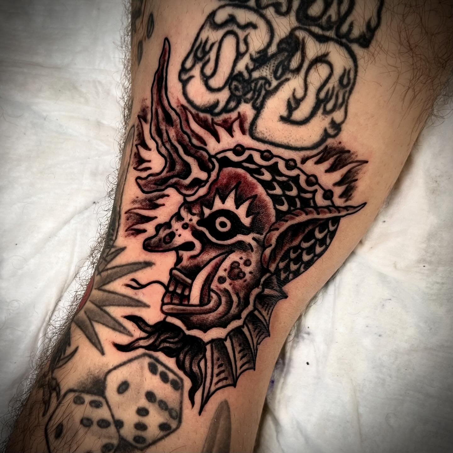 Lil devil gap filler by @mistercotte 
DM or email to book: appts@senatattoo.com
.
.
.

#tattoos #nyctattoo #traditionaltattoo #tattoo #tattooartist #nyctattooartist #brooklyn #bronx #nyc #newyorkcity #queens #manhattan #tattooflash #americantradition
