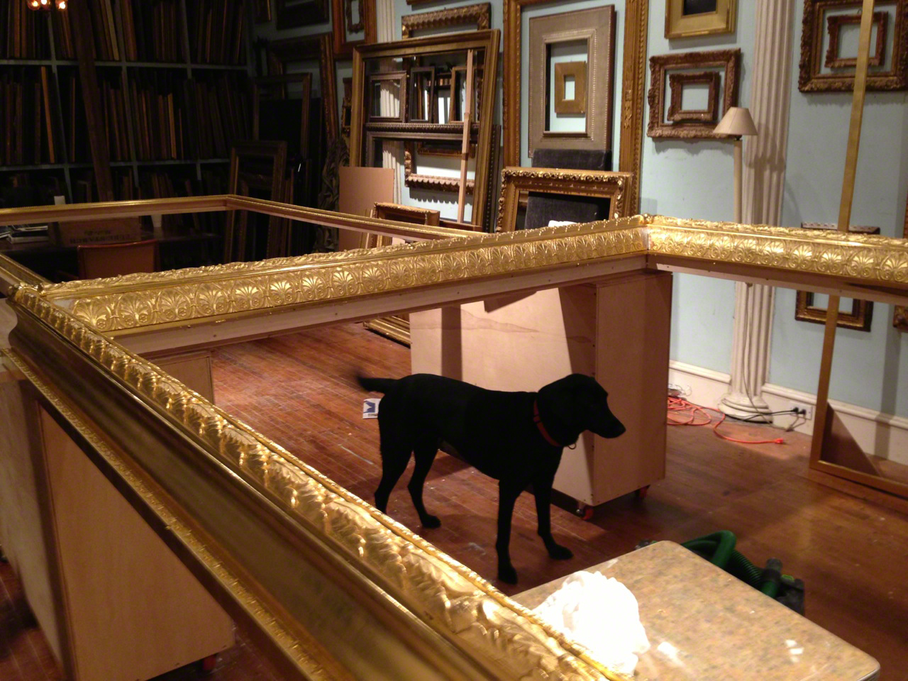 A frame custom-made in TriBeCa