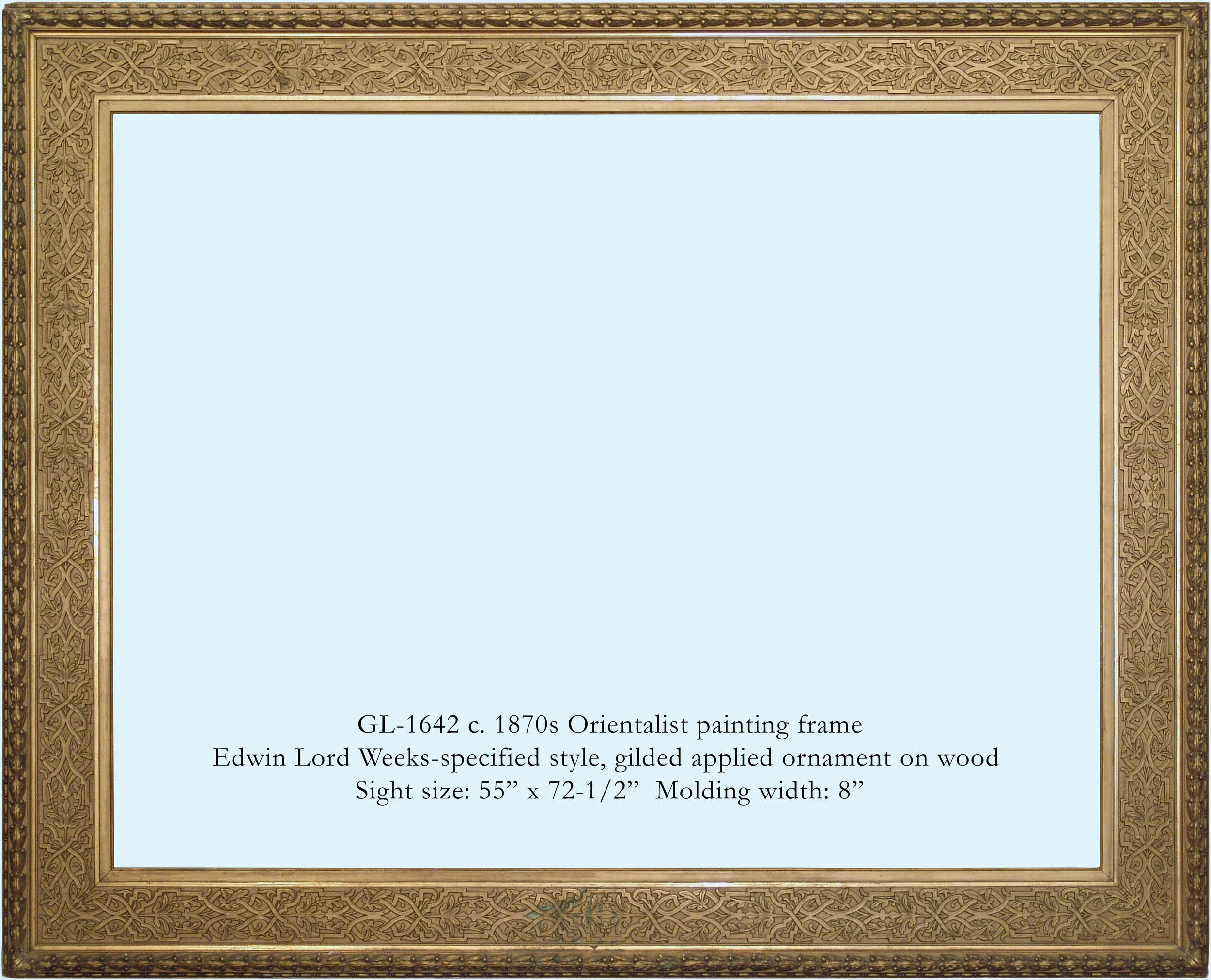 GL-1642 c. late 1880s – 1890s Edwin Lord Weeks Orientalist frame